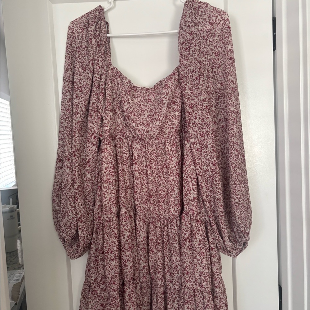 Floral Long Sleeve Dress